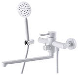 Змішувач для ванни білий (з нерж. сталі) MIXXUS (Німечина), фото 2