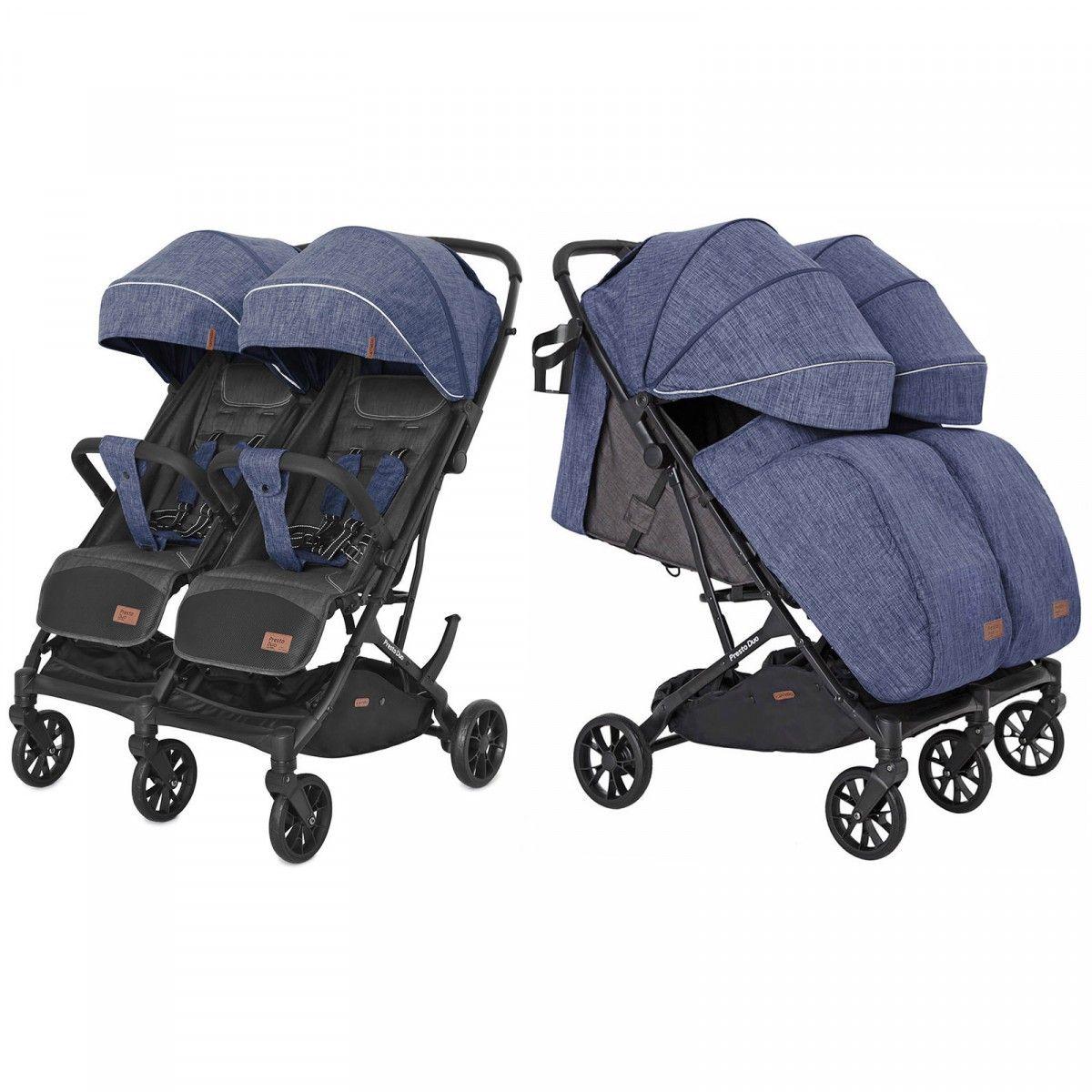 Коляска прогулянкова CARRELLO Presto Duo CRL-5506 Чорно-синій, фото 1