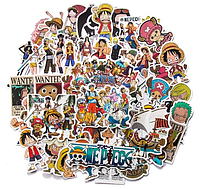 Стикеры Ван Пис (50 шт) One Piece Aurora