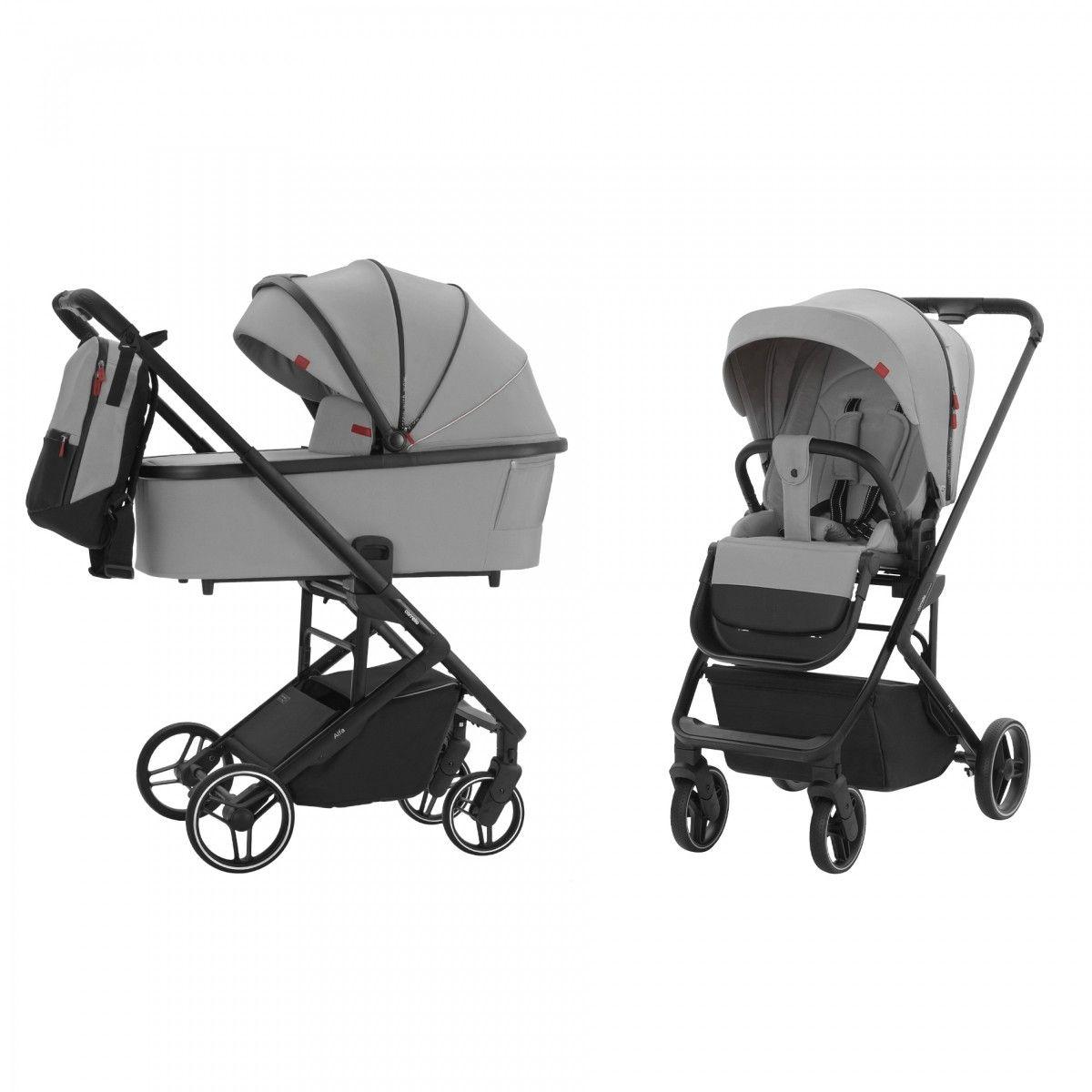 Коляска універсальна CARRELLO Alfa CRL-6507 (2in1) Cloud Grey /1/, фото 1