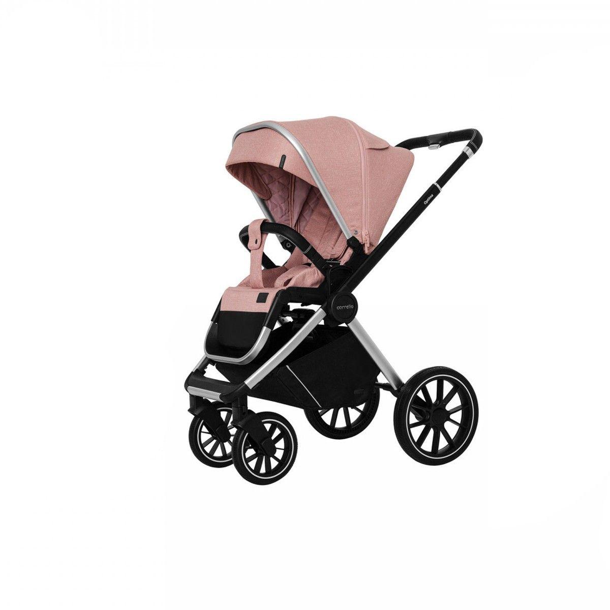 Коляска універсальна CARRELLO Optima CRL-6503 (2 в 1) Чорно-рожевий