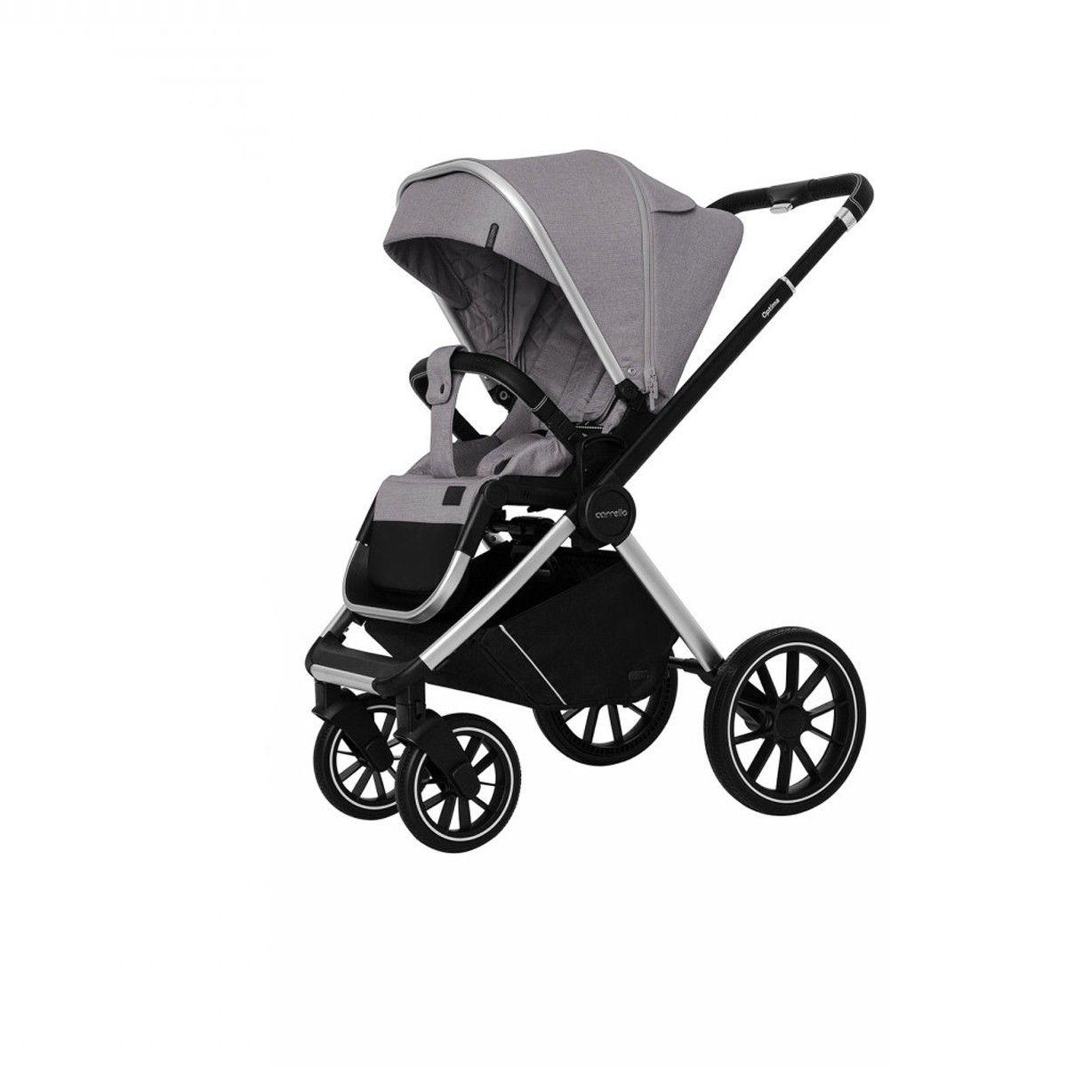 Коляска універсальна CARRELLO Optima CRL-6504 (3 в 1) Сірий, фото 1
