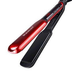 Компактна праска випрямляч для волосся з керамічним покриттям Kemei KM-6864