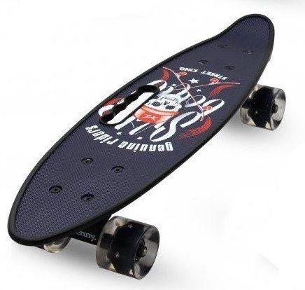 Пенніборд Maraton Cool, Чорний Пірат, колеса, що світяться., фото 1