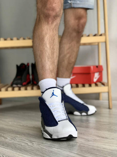 シューズ(男性用) Nike Jordan 13Retro Golf White NavyBlue シューズ(男性用) Nike Jordan 13Retro Golf White NavyBlue Air