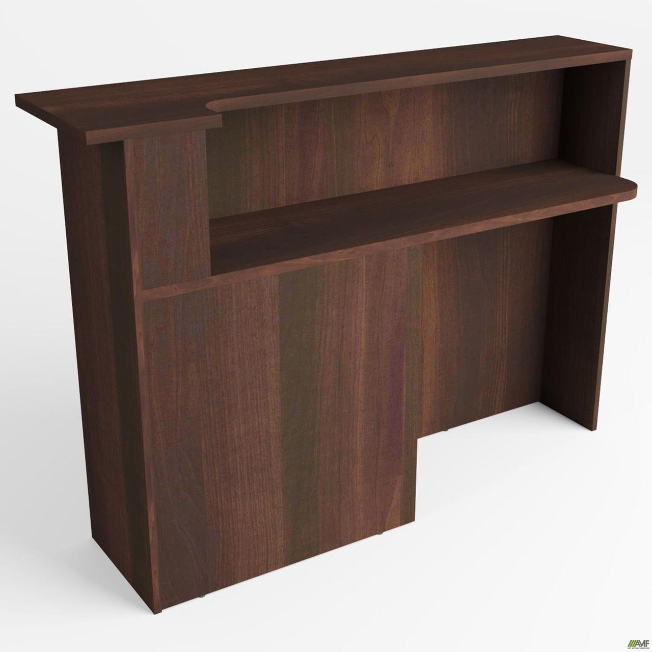 Стіл приставний до рецепції МГ-531R (400х1500х1075мм) горіх темний