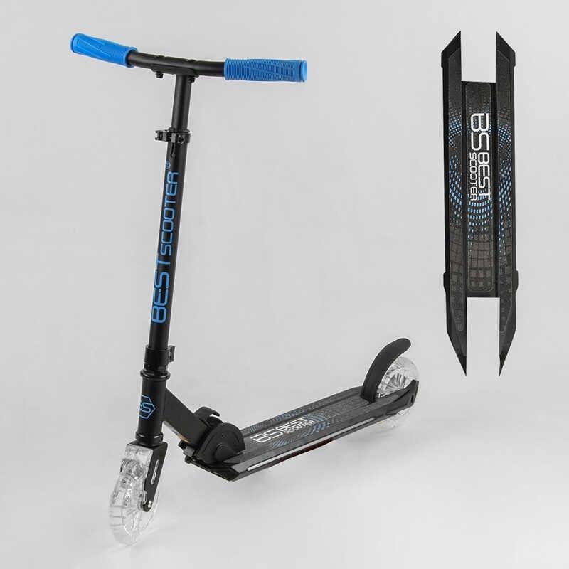 Самокат двоколісний Best Scooter 33095 чорний, діаметр коліс 145мм