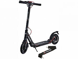 Самокат двоколісний Maraton GMC з дисковим гальмом Чорно-сірий LED ліхтарик