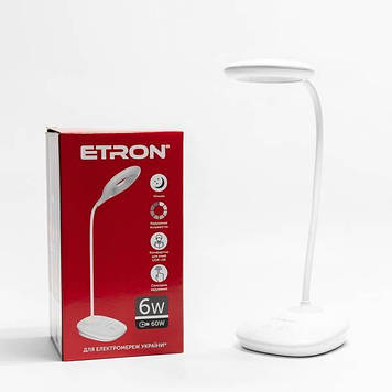 Лампа наст. LED ETRON Desk Lamp step 6W Circle №1-EDL-427