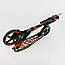 Самокат двоколісний складаний Best Scooter 79740, колеса 230/200 мм, ручне гальмо, фара, Помаранчевий, фото 7