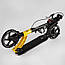 Самокат двоколісний складаний Best Scooter D-20477, дискове гальмо, фара, Чорно-жовтий, фото 6