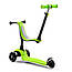 Самокат триколісний Best Scooter PL-315 PU колеса зі світлом, сидіння, батьківська ручка, Зелений, фото 4