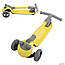Самокат триколісний D-0449 Best Scooter, складне алюмінієве кермо, колеса PU зі світлом, Жовтий, фото 9