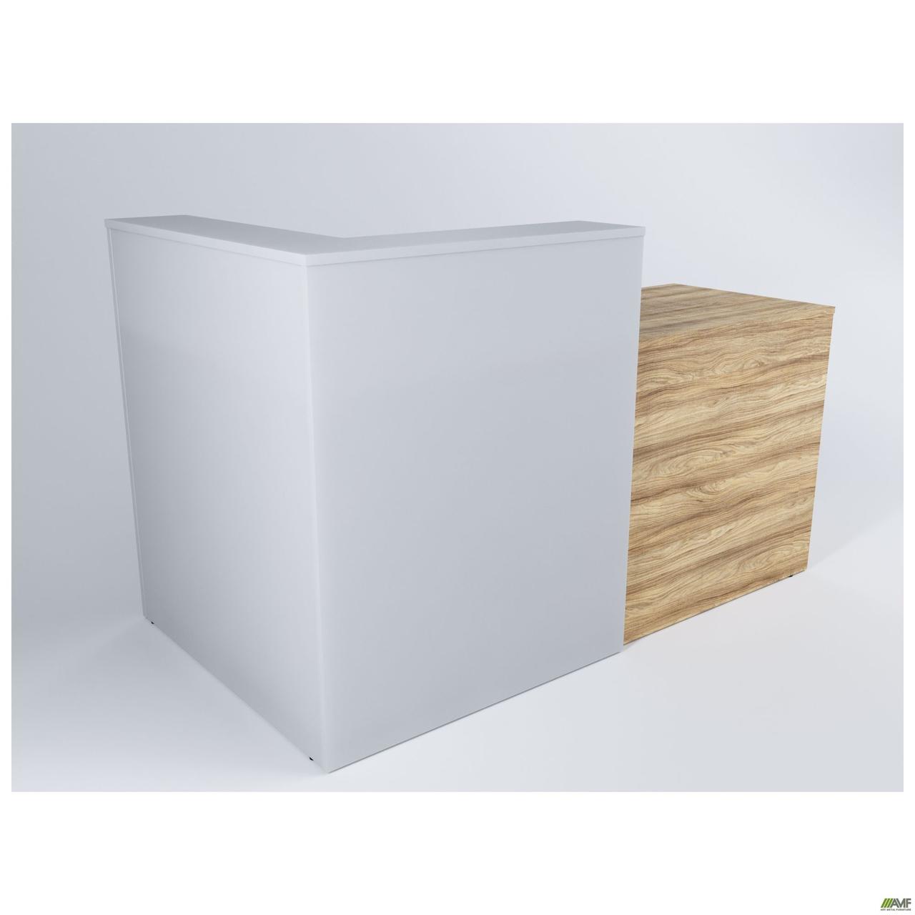 Рецепція (1600х900х1000 мм) Горіх Пацифік Тютюн/Білий сніг