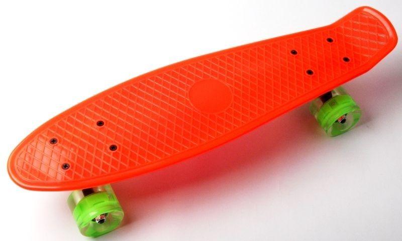 Скейт Penny Boarde Orange Світяться колеса