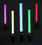 Лампа RGB різнокольорова меч Led Stick палиця РДБ для фото і відео Стік жезл для Селфі і блогерів з пультом, фото 5