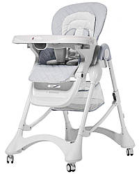 Стілець для годування CARRELLO Caramel CRL-9501/3 Біло-сірий