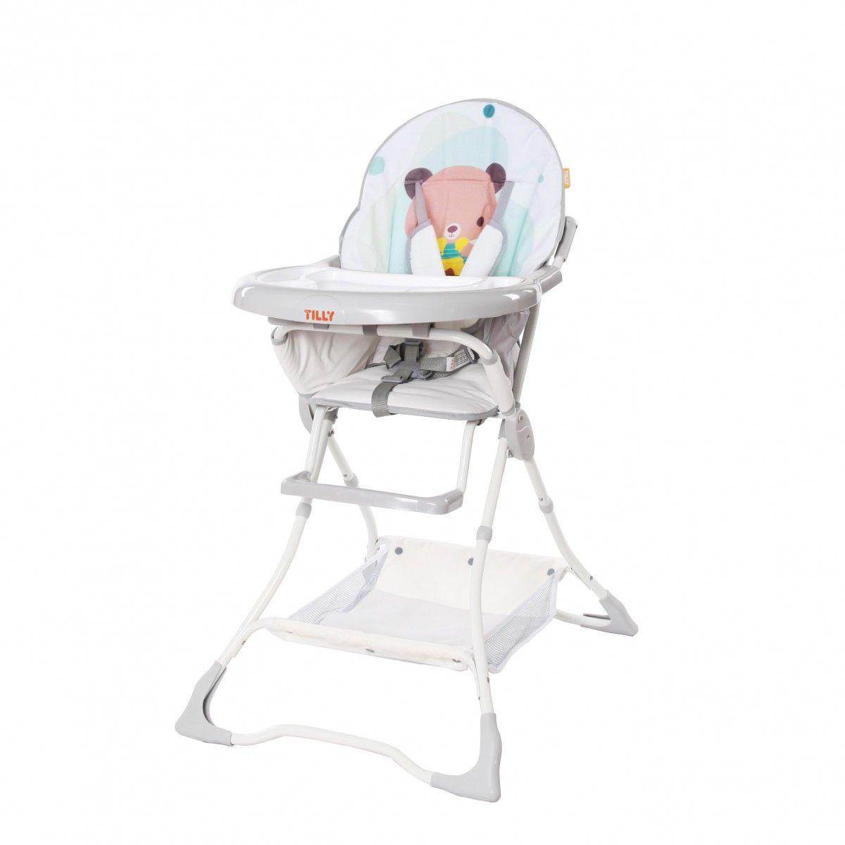 Стілець для годування TILLY Buddy T-633/2 Azure Bear Сірий, фото 1