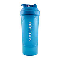 Шейкер с контейнером Nosorog Shaker 2 in 1 350 ml синий