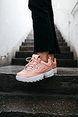 Жіночі кросівки Fila Disruptor II 2 Suede Pink, фото 4