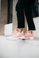 Жіночі кросівки Fila Disruptor II 2 Suede Pink, фото 6