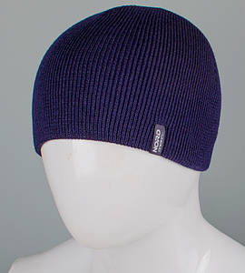 Шапка чоловіча без відвороту (С2323), Т. Синій
