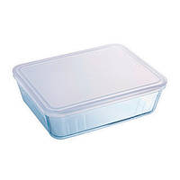 Набор прямоугольных форм с крышкой Pyrex Cook&Freez 22х17х6, 25х20х8см 912S951/7646