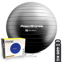 М'яч для фітнесу Power System PS-4011 Pro Gymball 55 см Black (4011BK-0)