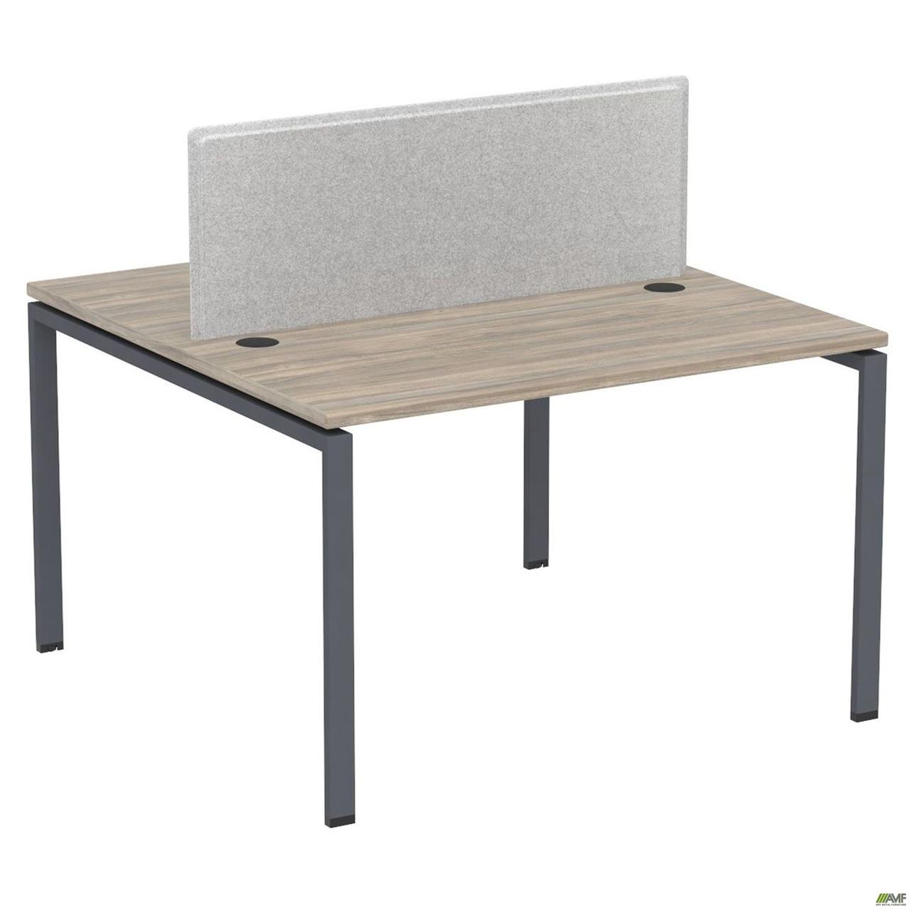 Робоча станція +Перегор SIG-150-1 (1187х1200х750) Чорний граф/В'яз Ліберті/Сірий