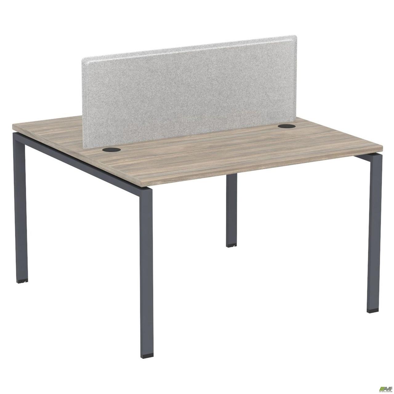 Робоча станція +Перегор SIG-150-1 (1587х1200х750) Чорний граф/В'яз Ліберті/Сірий