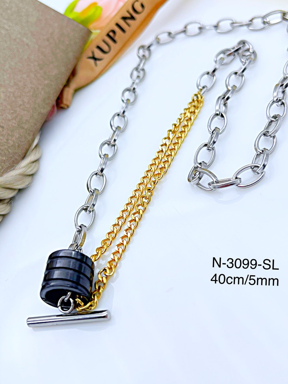 Ланцюжок Stainlees Steel Xuping родій