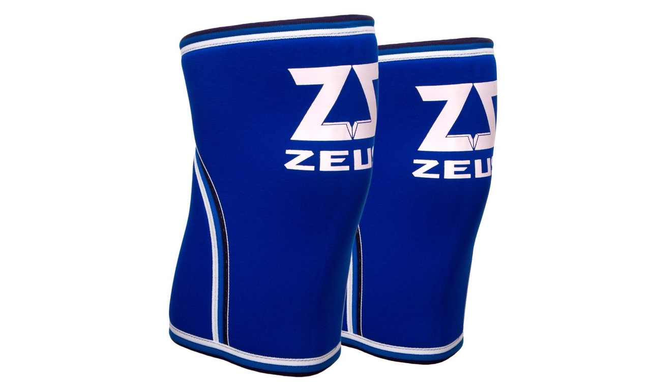 Наколінники ZEUS REACTIVE REHAB 7 мм для важкої атлетики пари із сумкою неопрен синій size XXXL