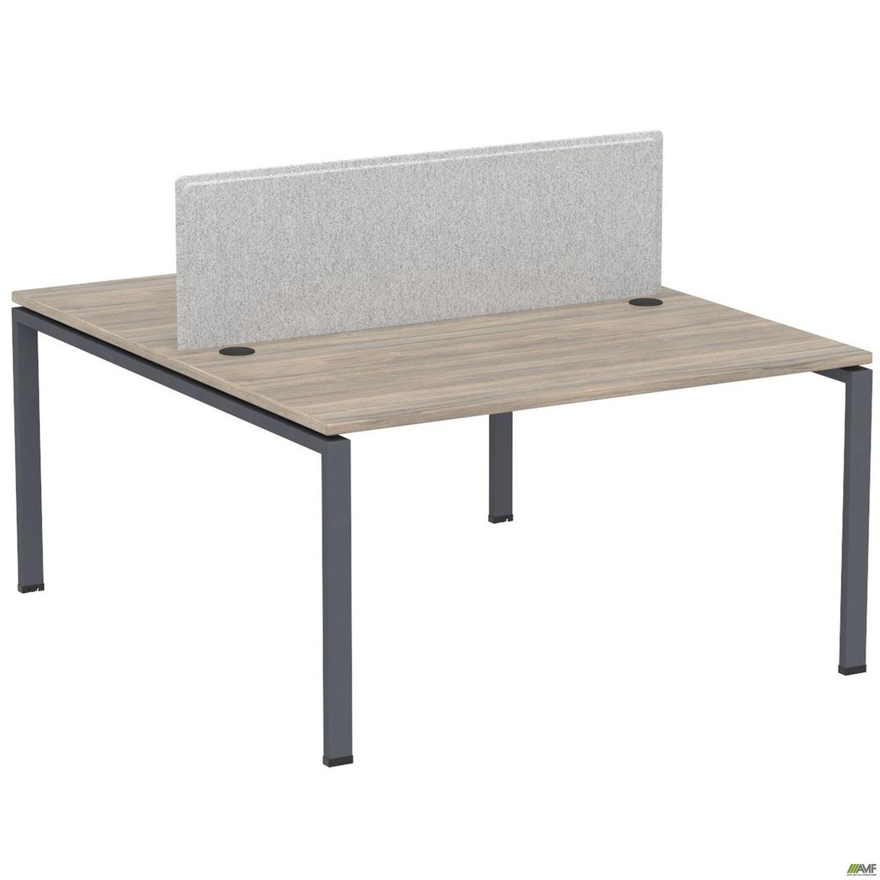 Робоча станція +Перегор SIG-155-1 (1187х1600х750) Чорний граф/В'яз Ліберті/Сірий