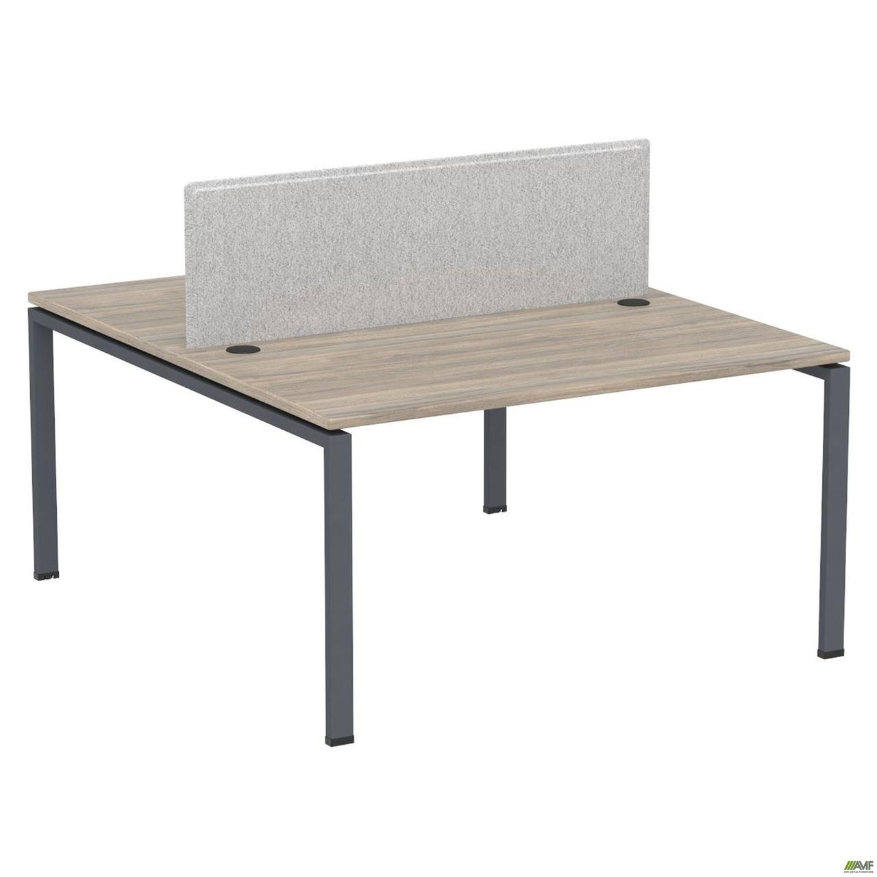 Робоча станція +Перегор SIG-155-1 (1587х1600х750) Чорний граф/В'яз Ліберті/Сірий