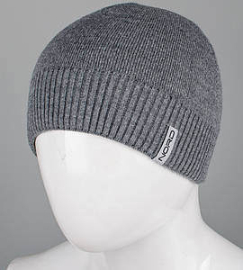 Шапка чоловіча 4-кл. без закота (С2213), Т. Сірий