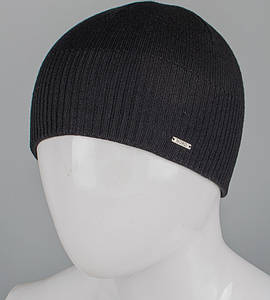 Чоловіча в'язана шапка на флісі Nord (231244), Чорний