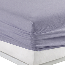 Трикотажне простирадло на гумці 180 200 бавовна якісне, натяжні простирадла Туреччина добре Сірий