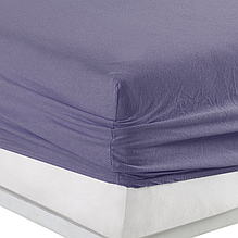 Трикотажне простирадло на гумці 180 200 бавовна якісне, натяжні простирадла Туреччина добре Фіолетовий