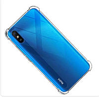 Силиконовая накладка (бампер) для смартфона Xiaomi Redmi 9A / SMTT / Прозрачный