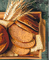 Картина по номерам Натюрморты Набор для росписи Ароматный хлеб Живопись по номерам 40x50 Brushme BS52550