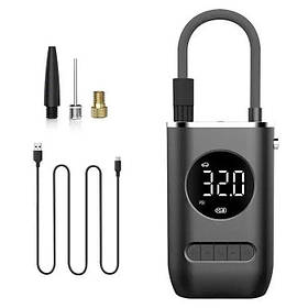 Автомобільний компресор RIAS CZK-3688 акумуляторний з дисплеєм 12V 150PSI 50W Black (3_03826)