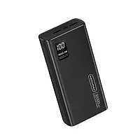Портативний зарядний пристрій 30000 mAh 2 USB+Micro+TypeC, Павербанк із функцією швидкого заряджання та LED-дисплеєм