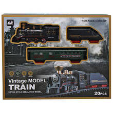 Залізниця`Vintage Model Train`на батарейках, музика, світло, дим