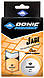 М'ячі для настільного тенісу Donic Jade Ball 40+ (6 шт.) (608509) White+Orange, фото 4