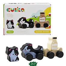 Дерев`яна іграшка`Веселі кошенята` (Cubika)