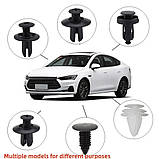 Автомобільні кріплення, пістони, кліпси 100 шт. в органайзері, фото 4