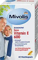 Витамин Е 600 Mivolis Sano Vitamin E 600, Weichkapseln, 42 St
