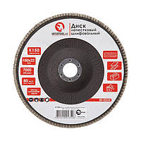 Диск шліфувальний пелюстковий 180 x 22 мм зерно K150 INTERTOOL BT-0235