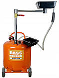Вакуумна установка для заміни зливу відкачування оливи 45 л оливовідсмоктувач Bass BP-4036, фото 4
