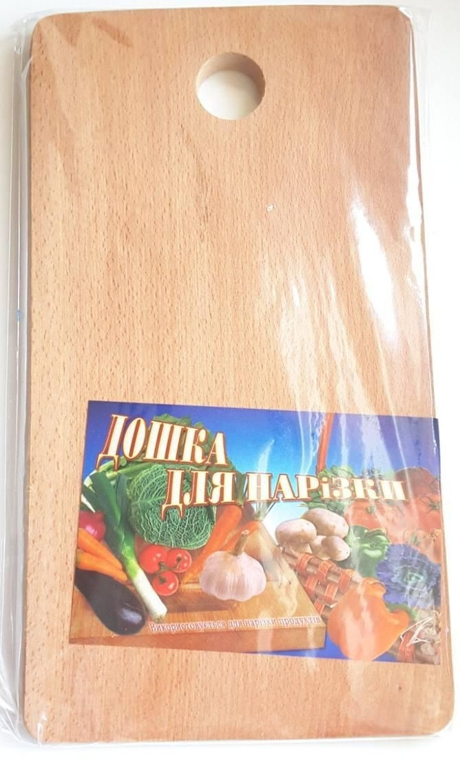 Дерев'яна обробна дошка, висота 32 см/ширина 18 см, фото 1